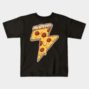 Thunder Cheesy Pizza Kids T-Shirt